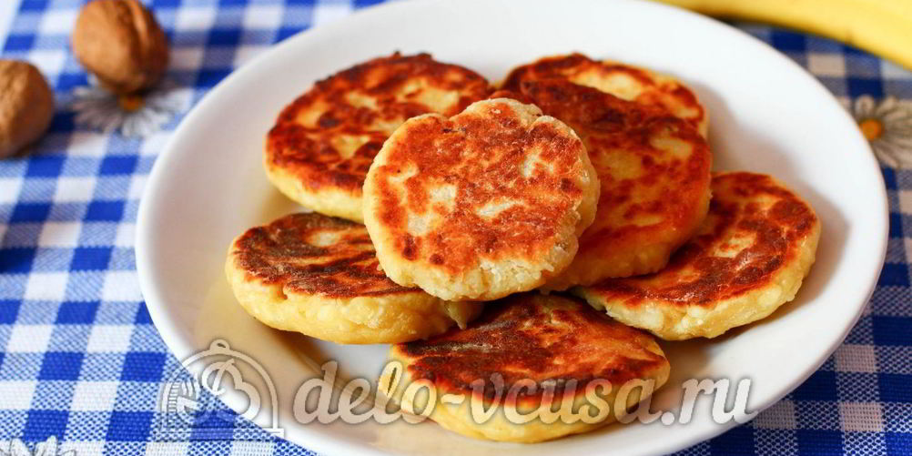 Рецепт сырников с бананом