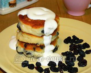 Сырники с изюмом