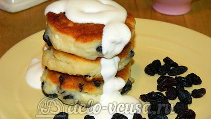 Сырники с изюмом