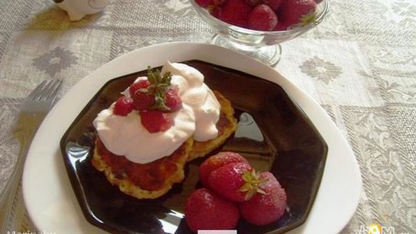 сырники с клубникой