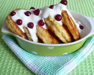 Сырники ванильные с курагой