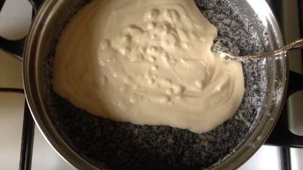 творожник с маком и миндалем