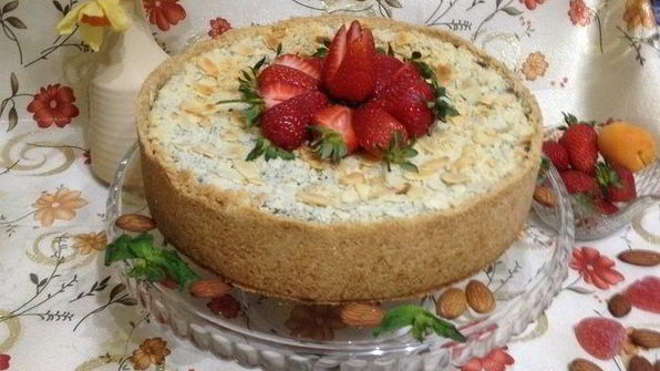 творожник с маком и миндалем