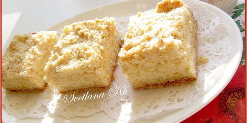 Рецепт творожника с яблоками и апельсиновой цедрой