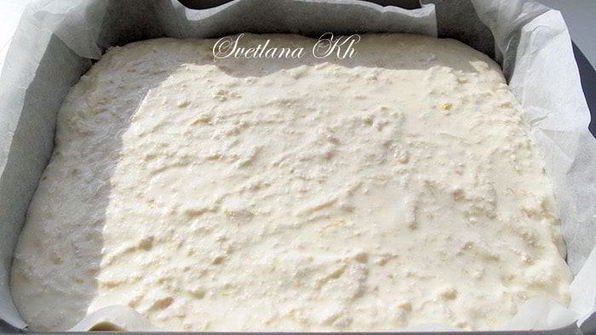 творожник с яблоками и апельсиновой цедрой