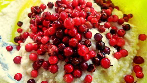 творожники с брусникой