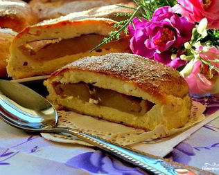 Творожники с яблоками