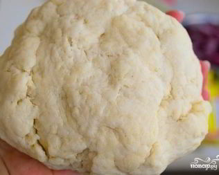 Творожное тесто для пирога с вишней