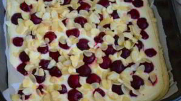 творожное тесто для пирога с вишней