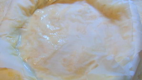 яблочно-карамельный пирог с тестом фило