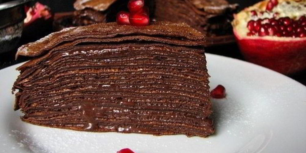 Рецепт блинного торта шоколадного