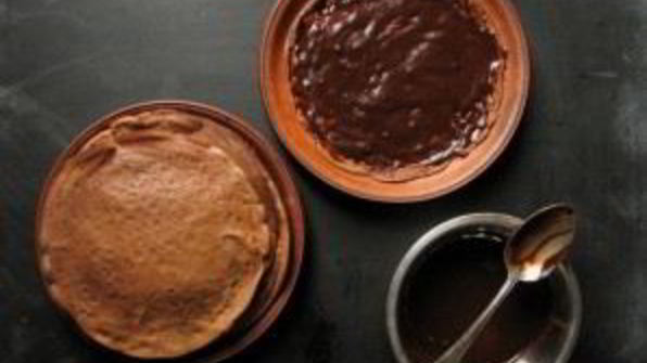 блинный торт шоколадный