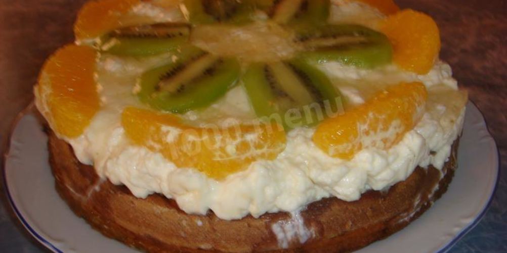 Рецепт фруктового торта фрукты в желе