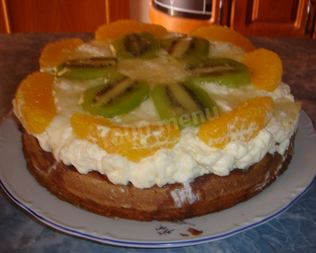 Фруктовый торт Фрукты в желе