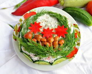 Кабачковый торт Ассорти