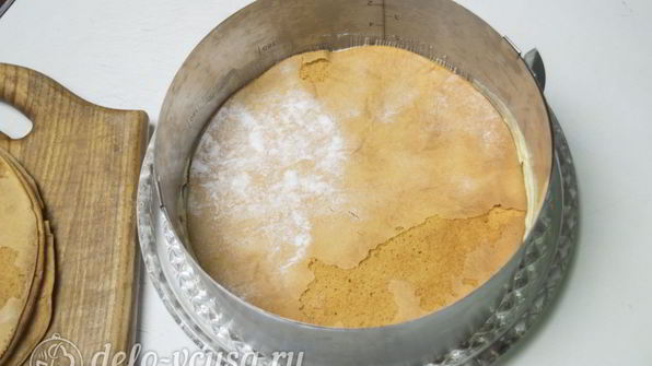 карамельный медовик с апельсиновым кремом