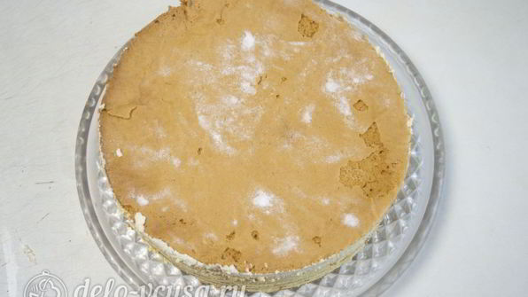 карамельный медовик с апельсиновым кремом