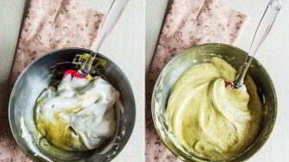 клубнично-фисташковый торт