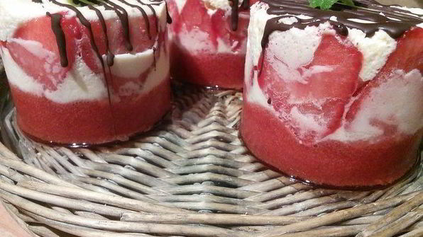 мини-торт мороженое клубничный мохито