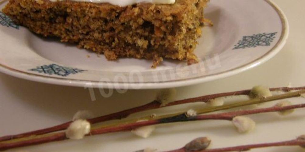 Рецепт морковного торта с грецкими орехами