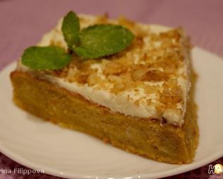 Морковный торт с миндалем