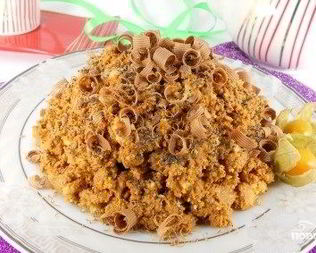 Муравейник без выпечки с печеньем