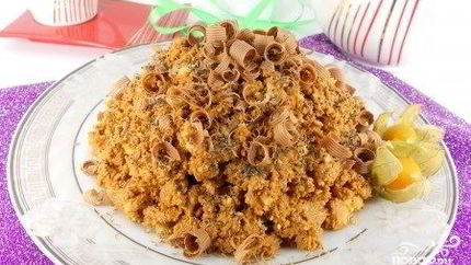 Муравейник без выпечки с печеньем