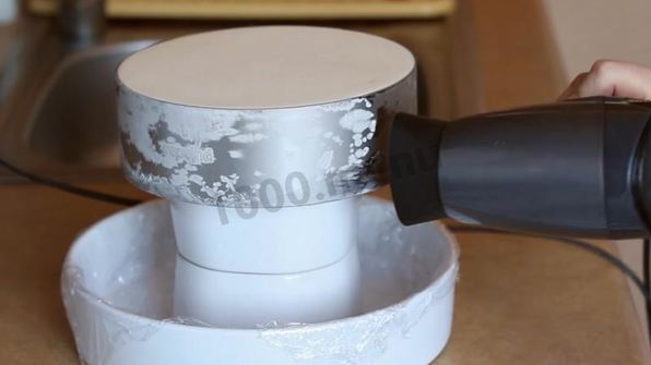 муссовый торт с зеркальной глазурью медовый