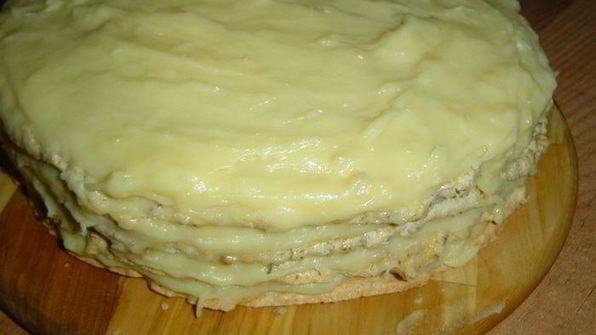 ореховый торт с кремом патисьер