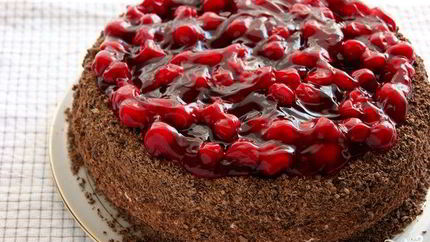 Шоколадно-творожный торт