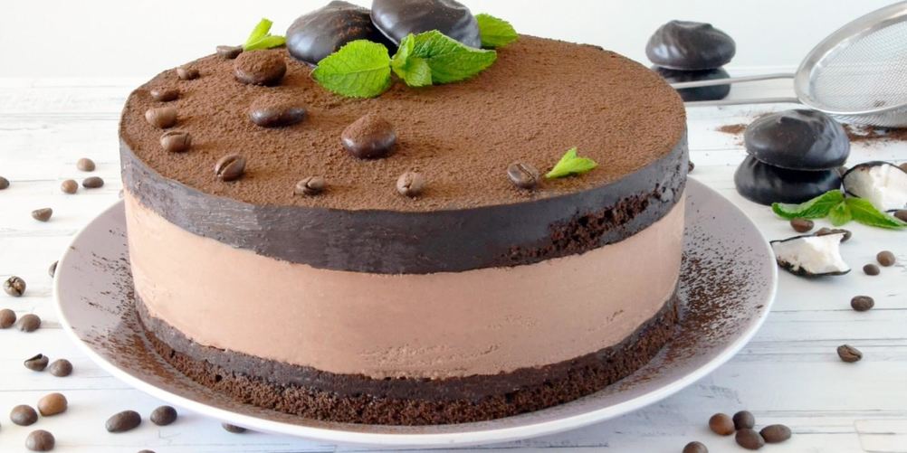 Рецепт шоколадного муссового торта с ванильным вкусом