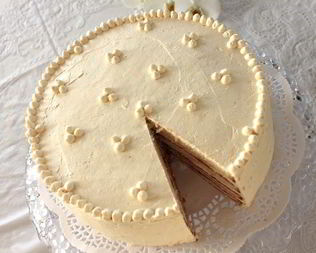 Швейцарский миндальный торт