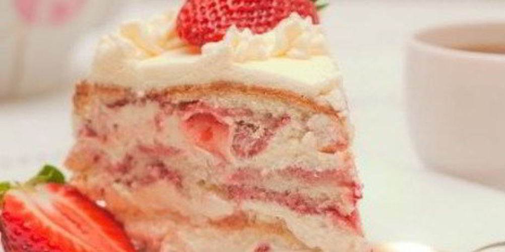 Рецепт торта клубника со сливками