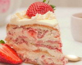 Торт Клубника со сливками