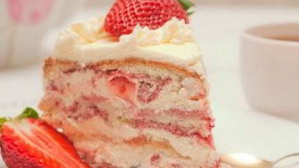 Торт Клубника со сливками