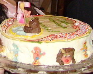 Торт на день рождения Полянка Винни Пуха