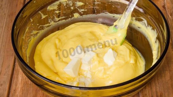 торт полено слоеное