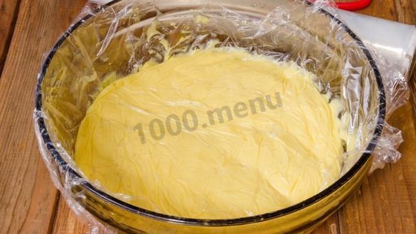 торт полено слоеное