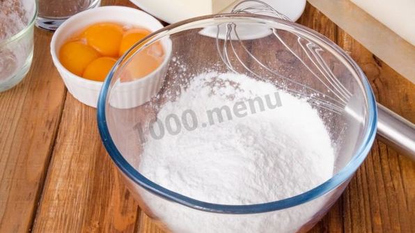 торт полено слоеное