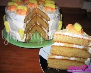 Торт с бананами