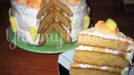 Торт с бананами