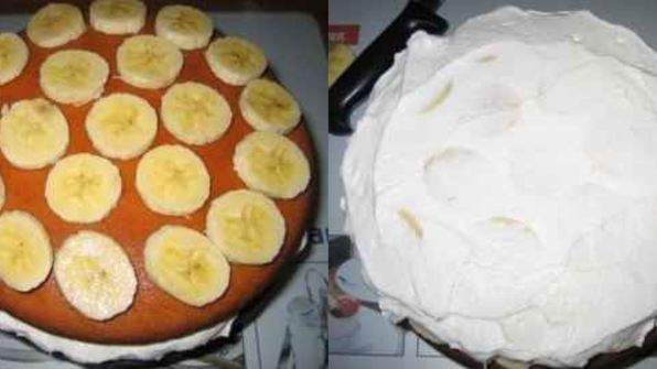 торт с бананами