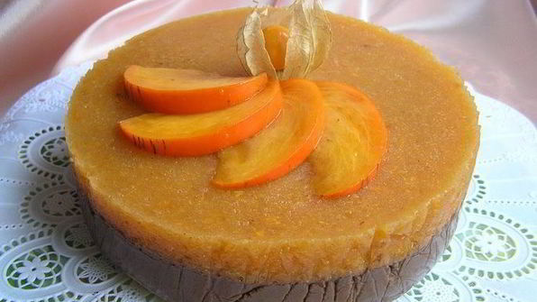 торт шоколад и хурма