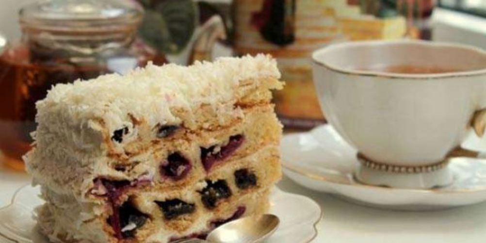 Рецепт торта вишня в снегу