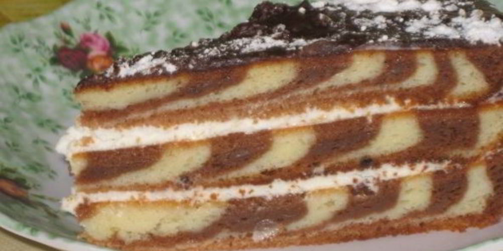 Рецепт торта зебра