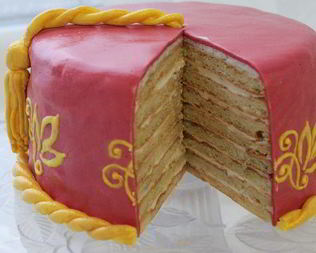 Творожно-цитрусовый торт