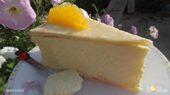 творожный торт с апельсинами