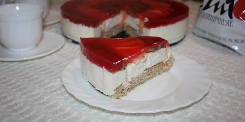 Рецепт творожного торта с фруктами