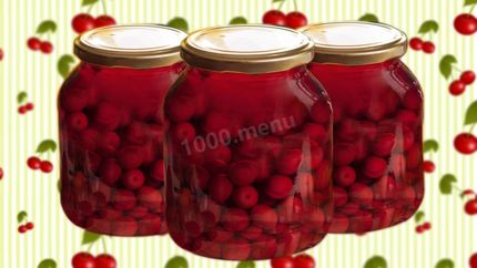 Вишня в собственном соку для тортов