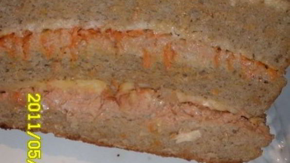 закусочный тортик чесночный хлебушек